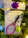 Mini Racquet Keychain