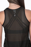 Pristine Fold Over Mesh Top