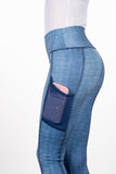 Denim Heart Pocket Legging