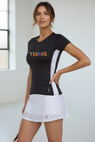 Modern Mesh Tennis Art Short Sleeves