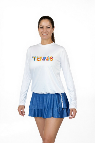 Halos Tennis Art Long Sleeve UPF Relaxed Top