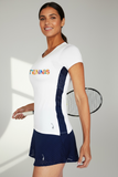 Modern Mesh Tennis Art Short Sleeves