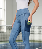 Denim Heart Pocket Legging